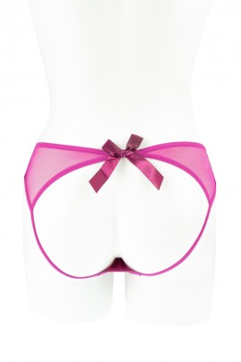 Сиреневые трусики с вырезом сзади