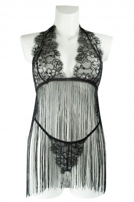 Black Bebidoll with fringe