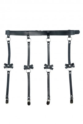 Leather belts on the belt