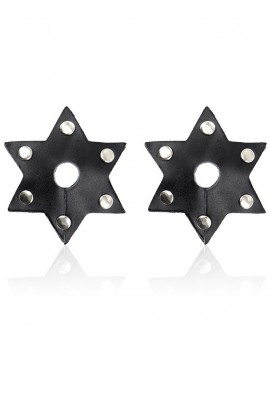 Leather stickers in the shape of a star