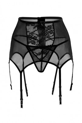 Черный пояс для чулок  Rebecca 