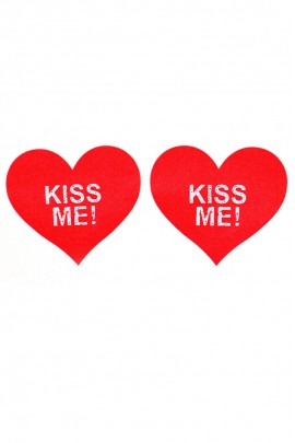 Red Breast Stickers Kiss Me!