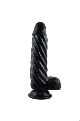Helix Cock Black, 21x4.5 cm dildo