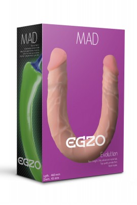 Двухсторонний фаллоимитатор Egzo Evolution, 46х4,5 см