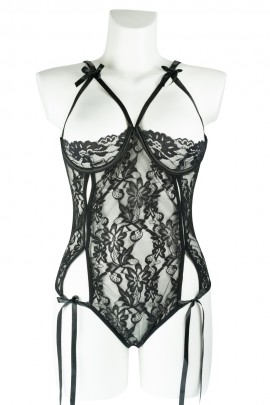 Мереживне еротичне боді з відкритими грудьми  Ain Sakhrі 