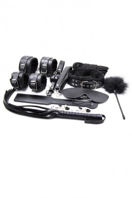 Набор БДСМ аксессуаров черного цвета