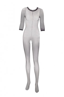 Черный цельный бодистокинг  Dana 