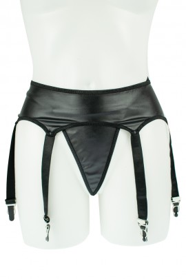 Belt with metal fasteners for stocking