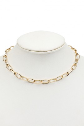 Golden chain on the neck