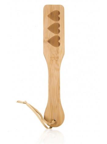 Wooden Paddle with Hearts