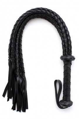 Черная плеть с плетеными хвостами
