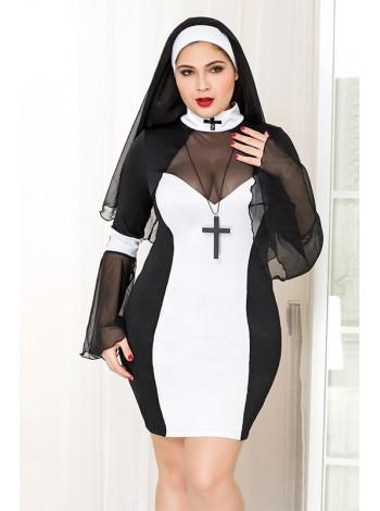 Ролевой костюм монахини  Black Angel 