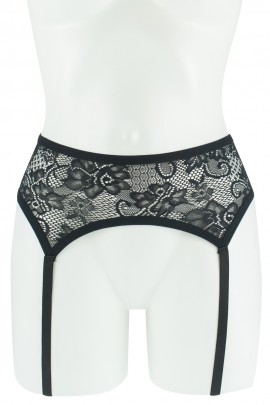 Черный пояс для чулок  Igra 