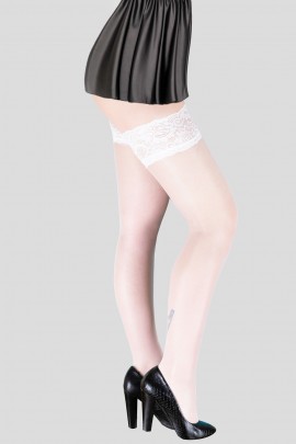 Білі панчохи Lores Roma