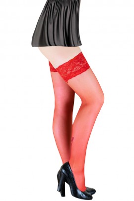 Красные чулки Lores Roma