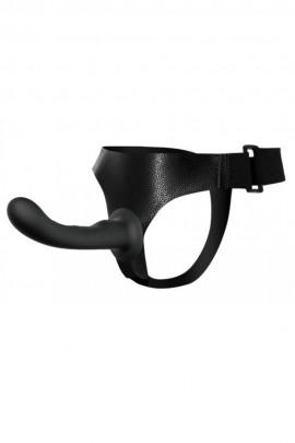 Страпон Baile Ultra Harness Curvy Dildo з вигнутою головкою