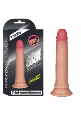 Фаллоимитатор Dual layered Liquid Silicone Nature Cock