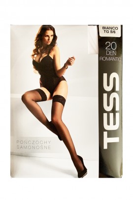 Білі панчохи великого розміру Tess Romantic