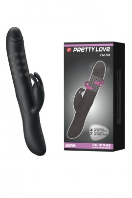 Rabbit vibrator with Rotary Pretty Love Colin
