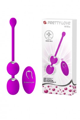 Вагінальні шарики на пульті управління з вібрацією Pretty Love