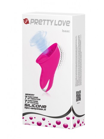 Clitual vibrating massager with vacuum function Pretty Love Isaac