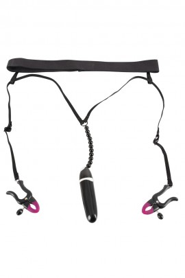 Пояс з зажимами і вібратором