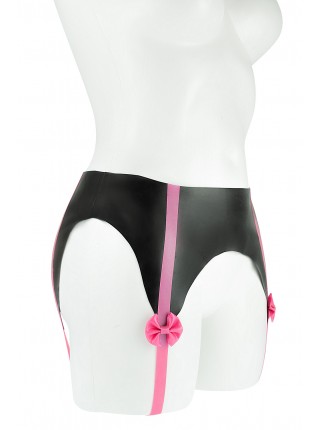 Латексный пояс для чулок с подвязками