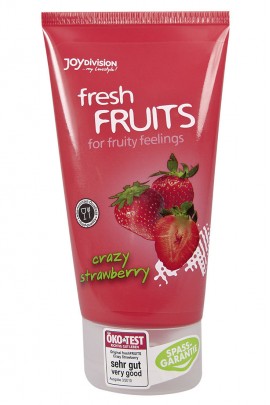 Лубрикант смазка - freshFRUITS  Crazy Strawberry , 150 мл