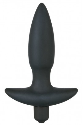 Анальна пробка з віброелементом - Black Velvet Small