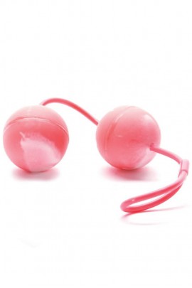Вагинальные шарики - Marbilized Duo в розовом цвете