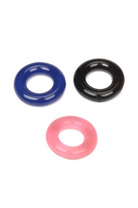 Набор разноцветных эрекционных колец L'amour
