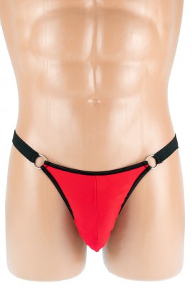 Classic thongs in black and red