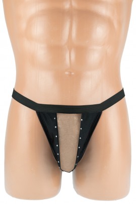 Чоловічі стрінги з декором з страз