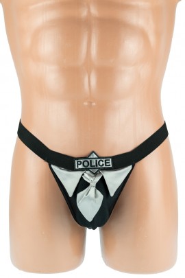 Чоловічі стрінги з нашивкою POLICE
