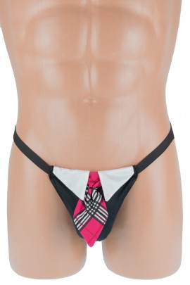 Чоловічі стрінги прикрашені краваткою