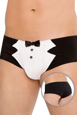 Труси-шорти з декором під смокінг