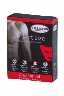 Насадки гладкі MALESATION Cheetah 54 - 3 шт.
