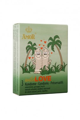 Насадки з пухирчатою поверхнею - Amor Wild Love 3 шт
