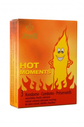 Stimulating nozzles Amor Hot Moments, 3 pcs