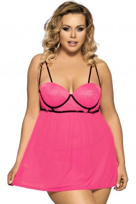 Gentle pink peignoir