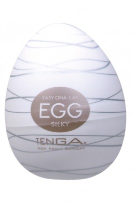Эластичный мастурбатор - Tenga Egg Silky Single