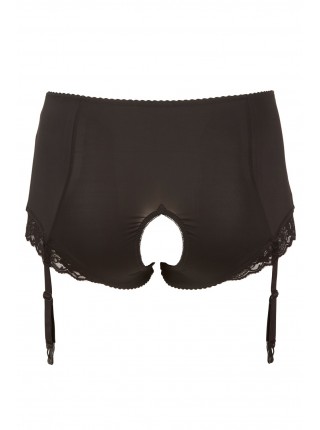 Черные трусики с пажами