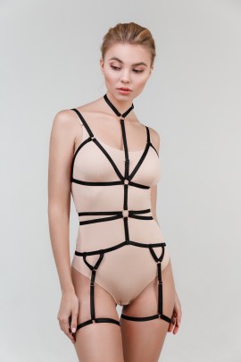 Портупея гартер на тело элегантная