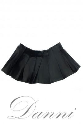 Чорна спідниця з еко-шкіри