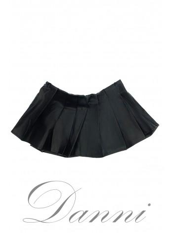 Черная юбка из эко-кожи
