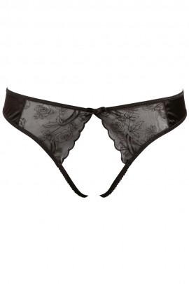 Откровенные трусики-танга Basic Crotchless String