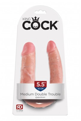 Двойной фаллоимитатор KING COCK DOUBLE