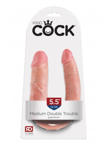 Двойной фаллоимитатор KING COCK DOUBLE