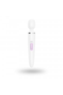 Вібраційний масажер Satisfyer Wand-er Woman (Білий/Хром)