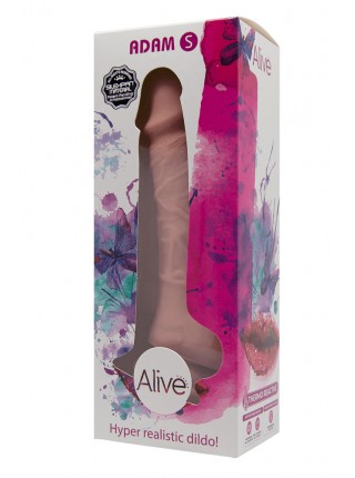 Фаллоимитатор на присоске Alive Adam Flesh S